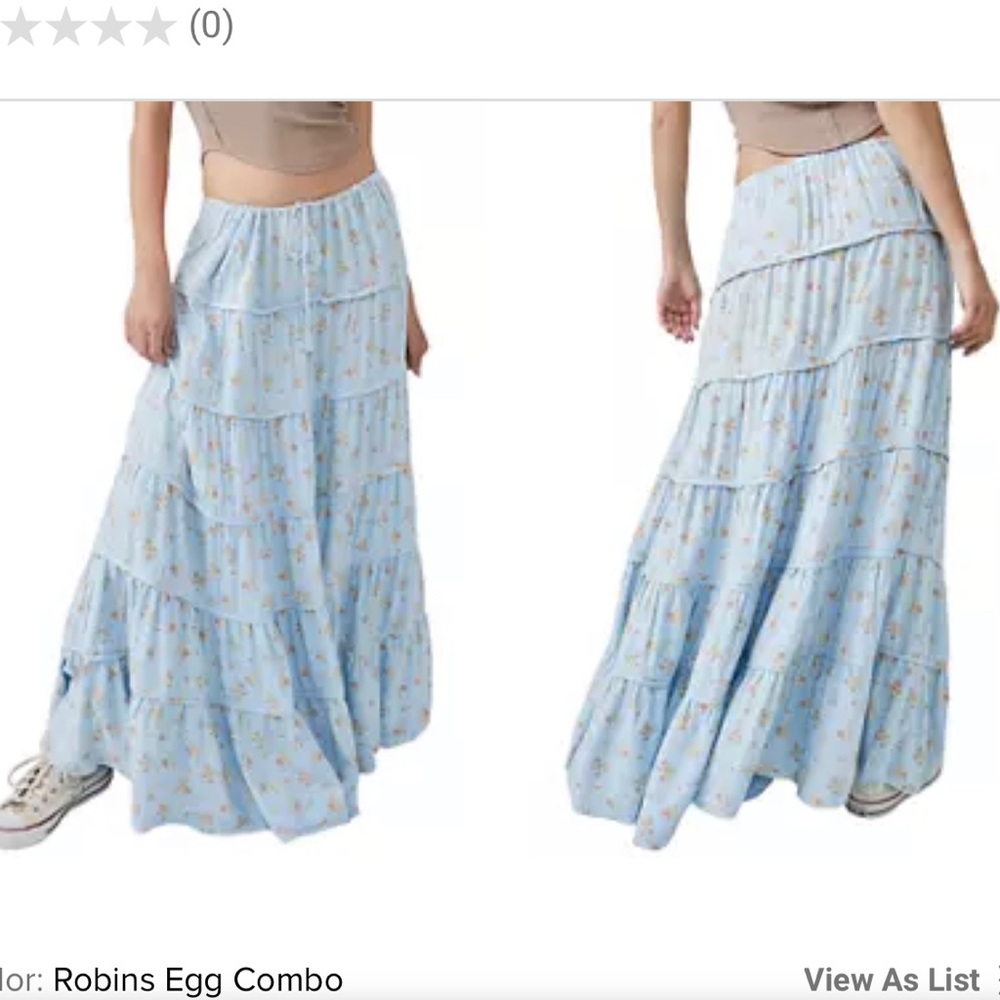 Free People Nova Tiered Maxi Skirt